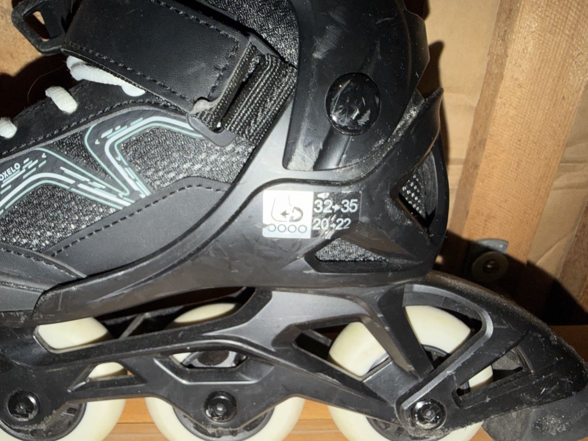 Oxelo Pattini in linea & Pattini a rotelle: Inlineskates, schwarz, Grösse 32-35 – Usato da Kloten venduto da Thobu1 1