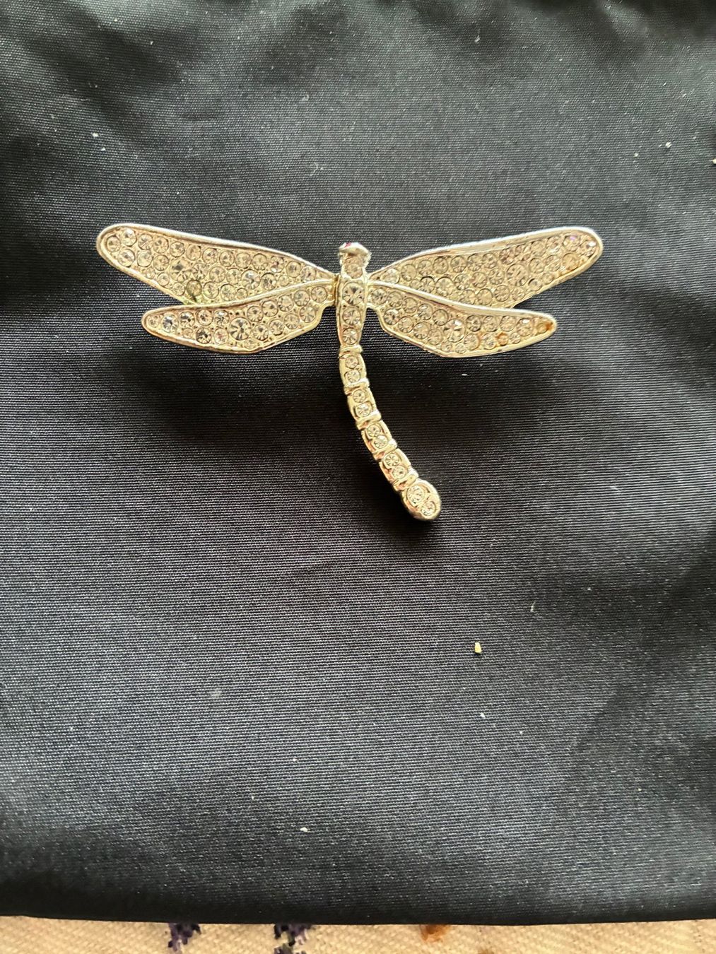 Spille & Fermagli: Broche strass- grand papillon  8x4 cm. libelule – Usato da Evilard venduto da nenette01 2