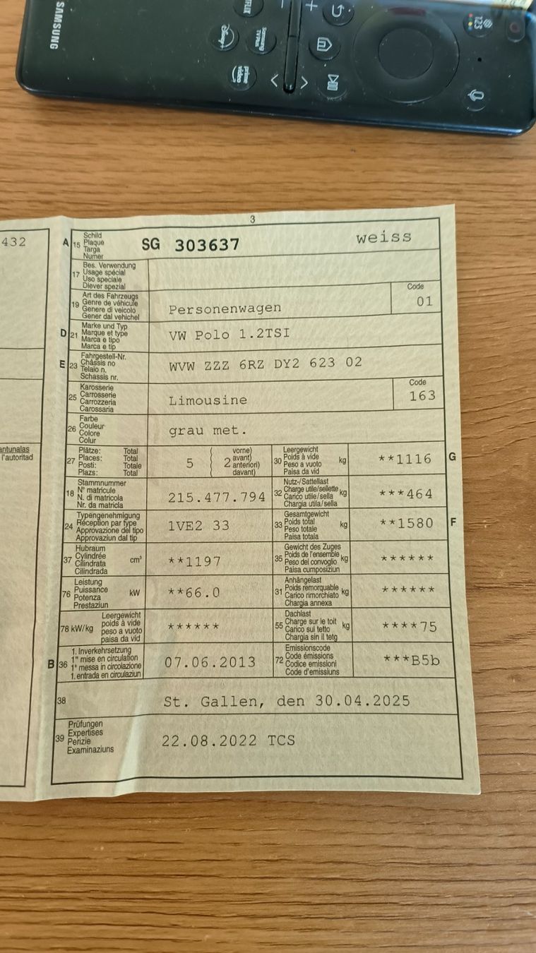 VW Automobili: VW Polo frisch ab MFK – Usato da Goldach venduto da bibi089 5