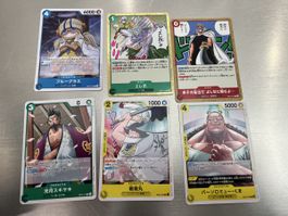 Lot 6 japanische One Piece Card Game Karten – EB04 – Bandai