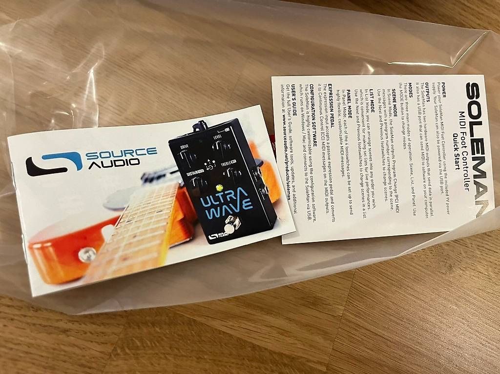 Strumenti musicali: Source Audio Soleman MIDI Foot Controller *** NEU *** – Nuovo (secondo la descrizione) da Oberrieden venduto da hot_lemon 4
