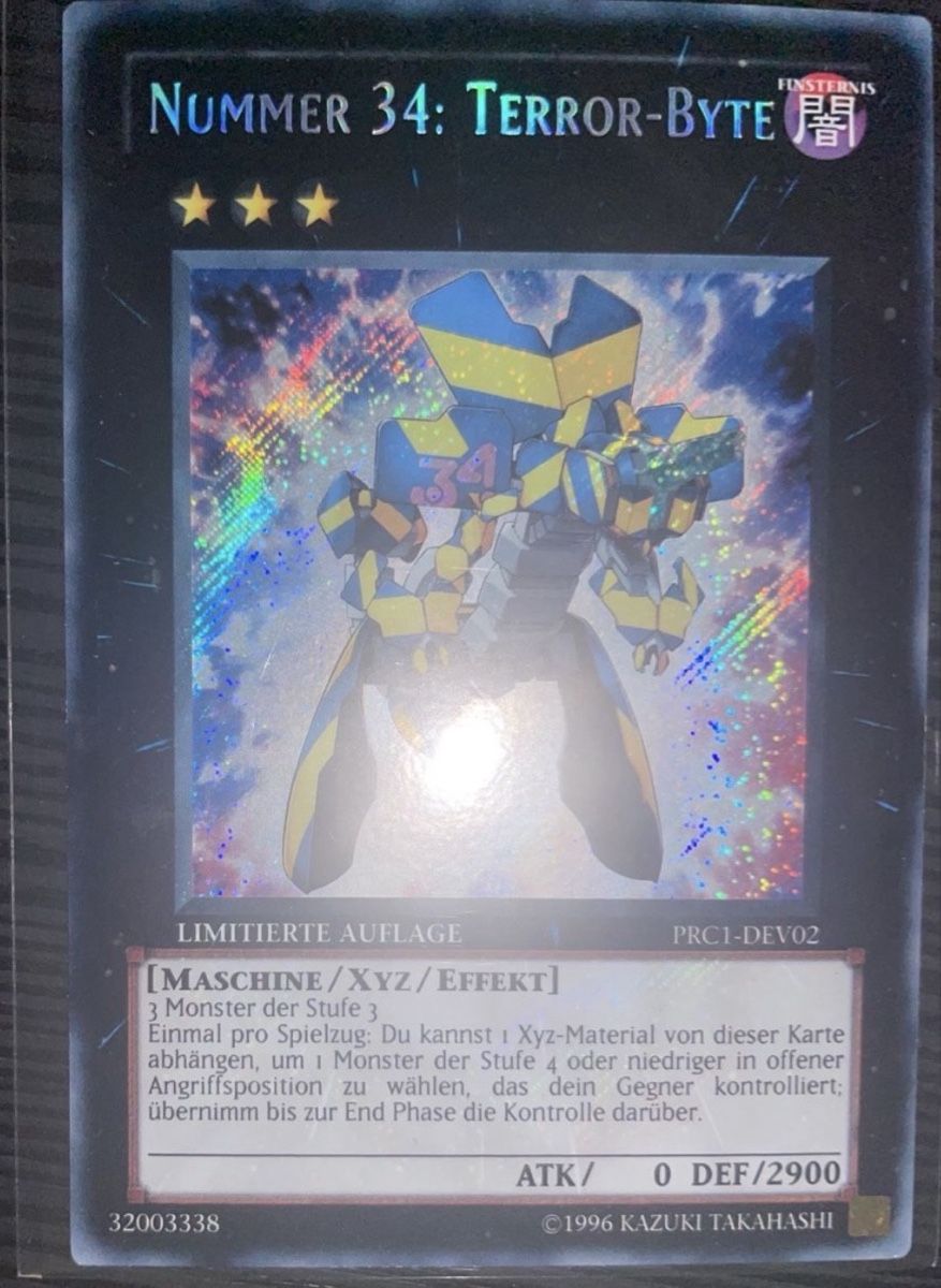 Yugioh Cartes à collectionner: Yu-Gi-Oh! - Nummer 34: Terror Byte PRC1-DEV02 – Neuf (Voir description) à Lyss par t.cardmarket