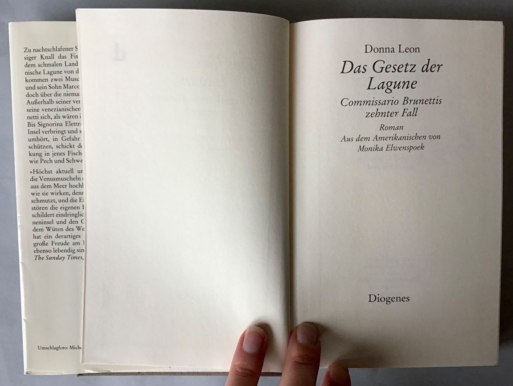 Libri: Donna Leon, Fall 10: Das Gesetz der Lagune – Usato da Bubendorf venduto da Alpenheidi 5