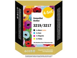 LC-3219 XL / 3217 XL / kompat. Drucker-Patronen Brother (4x)