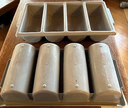 Cucine complete: 2 Gastrobesteckbehälter – Usato da Häusernmoos venduto da Koi-Gartenteich