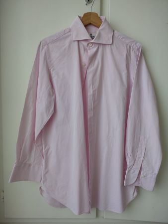 Light Pink Finamore Cotton Shirt 40