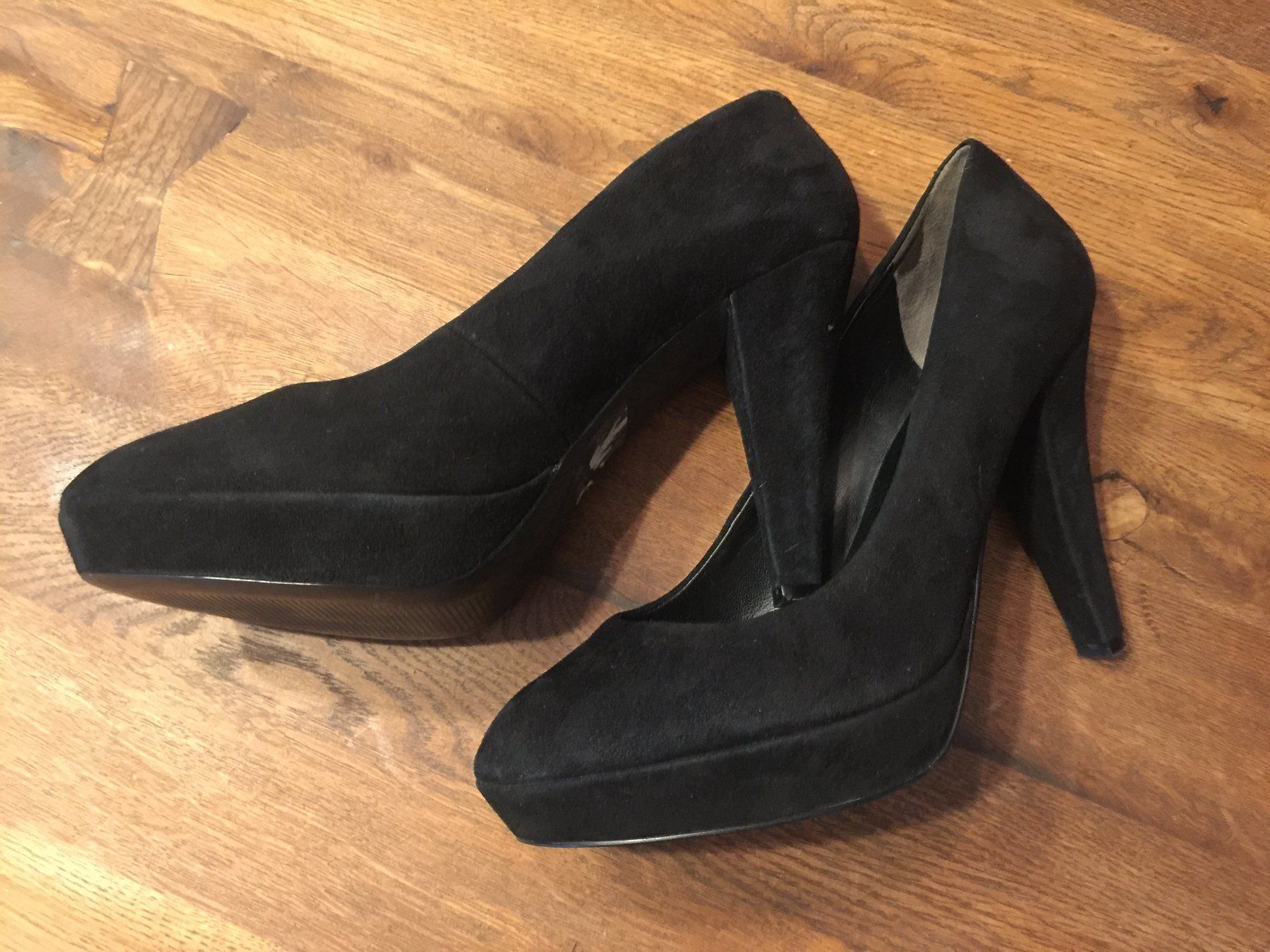 Scarpe da donna: tolle Echtleder-Plateaupumps, schwarz – Nuovo (secondo la descrizione) da Luzern venduto da Buetzel19 1