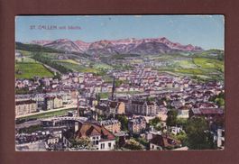 ST. GALLEN - Teilansicht - Säntis - 1913