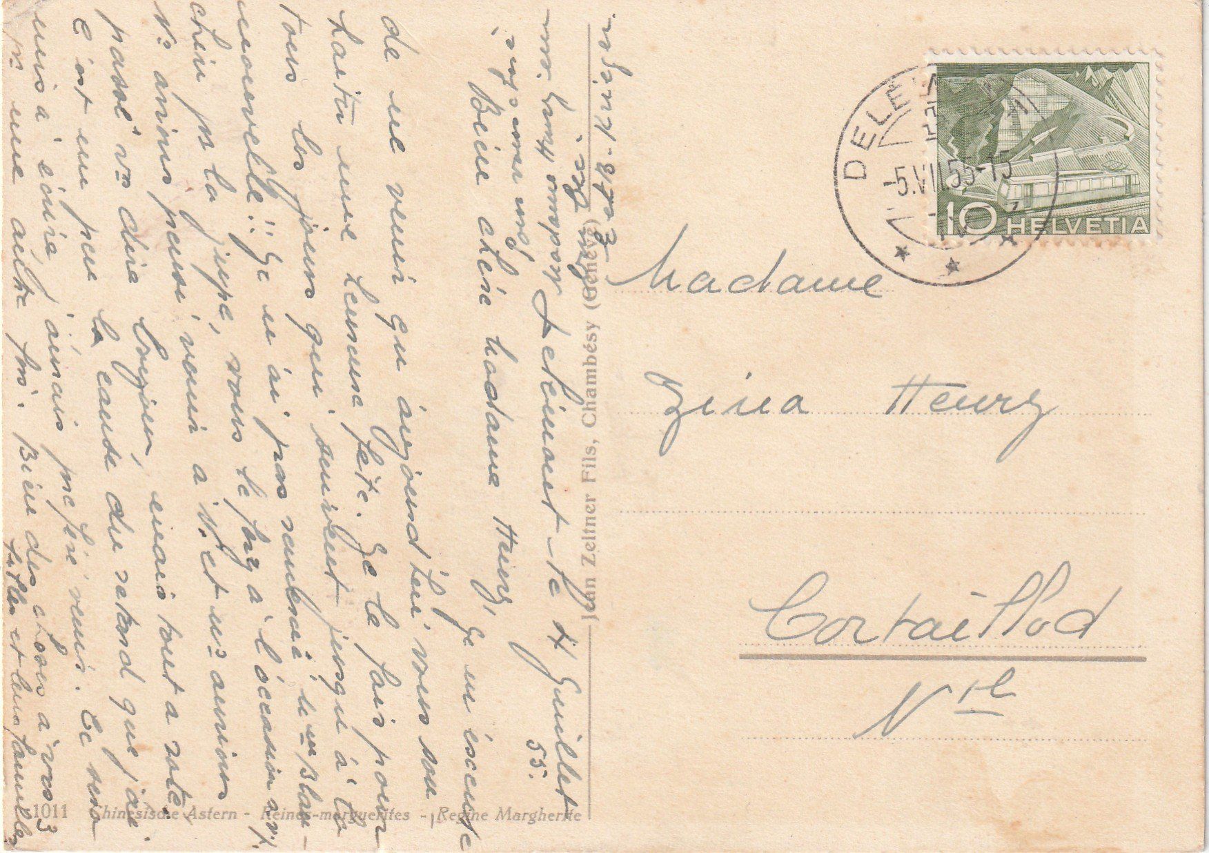 Cartes postales: Blumenkarte – D'occasion à Lumbrein par made02 1