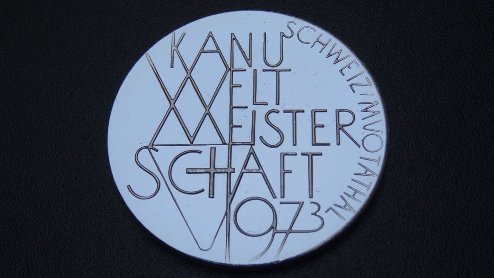 Silbermedaille Kanu Weltmeisterschaft 1973 Schweiz Muotathal Kaufen