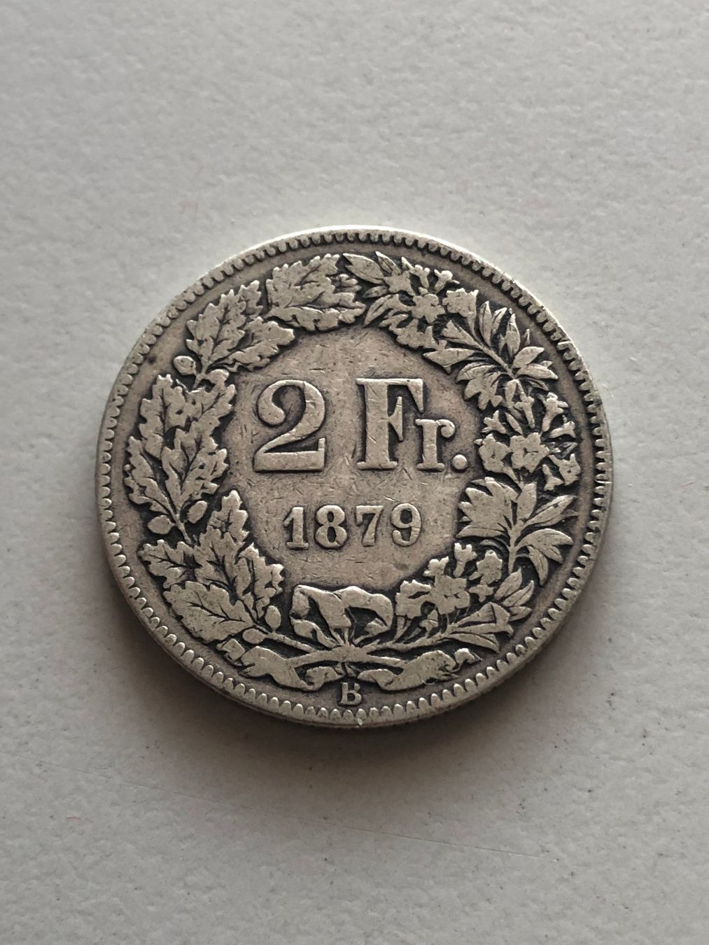 Alle Münzen: 2 Fr. 1879 – Gebraucht aus Schötz von Odpa