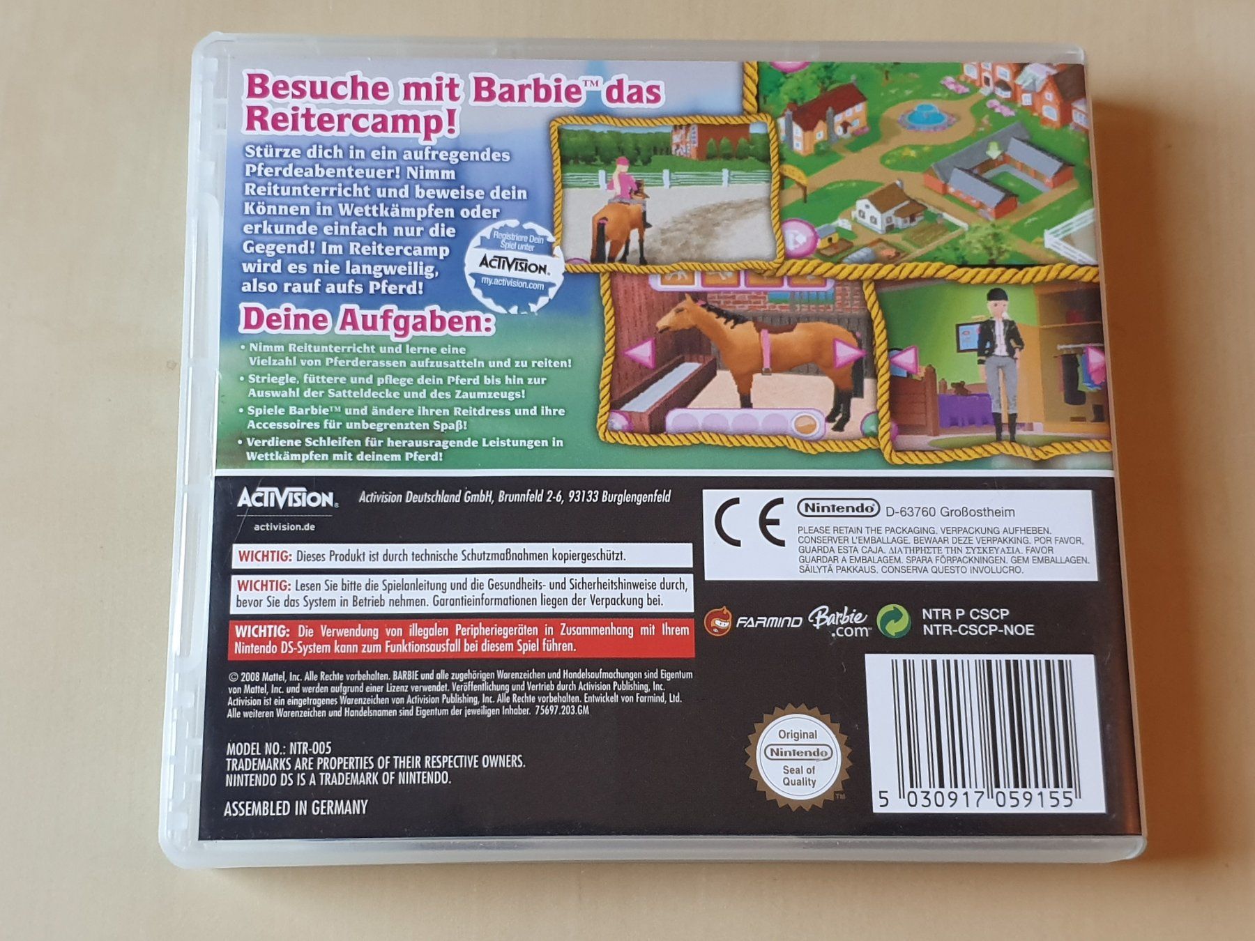 Nintendo Giochi: Barbie Pferdeabenteuer im Reitercamp – Usato da Stansstad venduto da collectorsshop 1