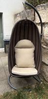 Fauteuil suspendu rotin synthétique brun en bon état 