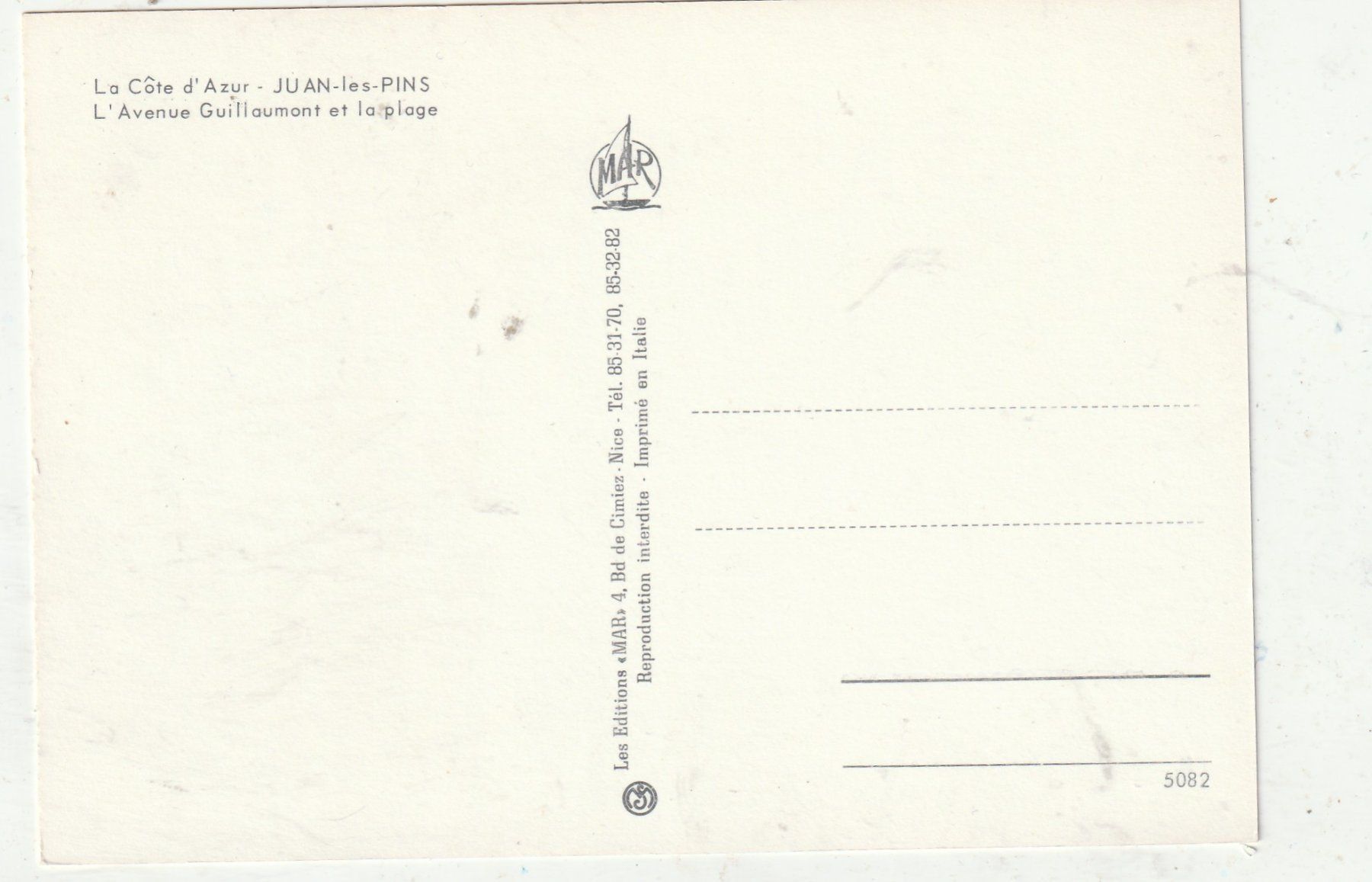 Cartes postales: Badestrand Cote d'Azur – D'occasion à Lumbrein par made02 1