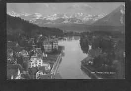 AK/BE Thun und die Alpen , 1922