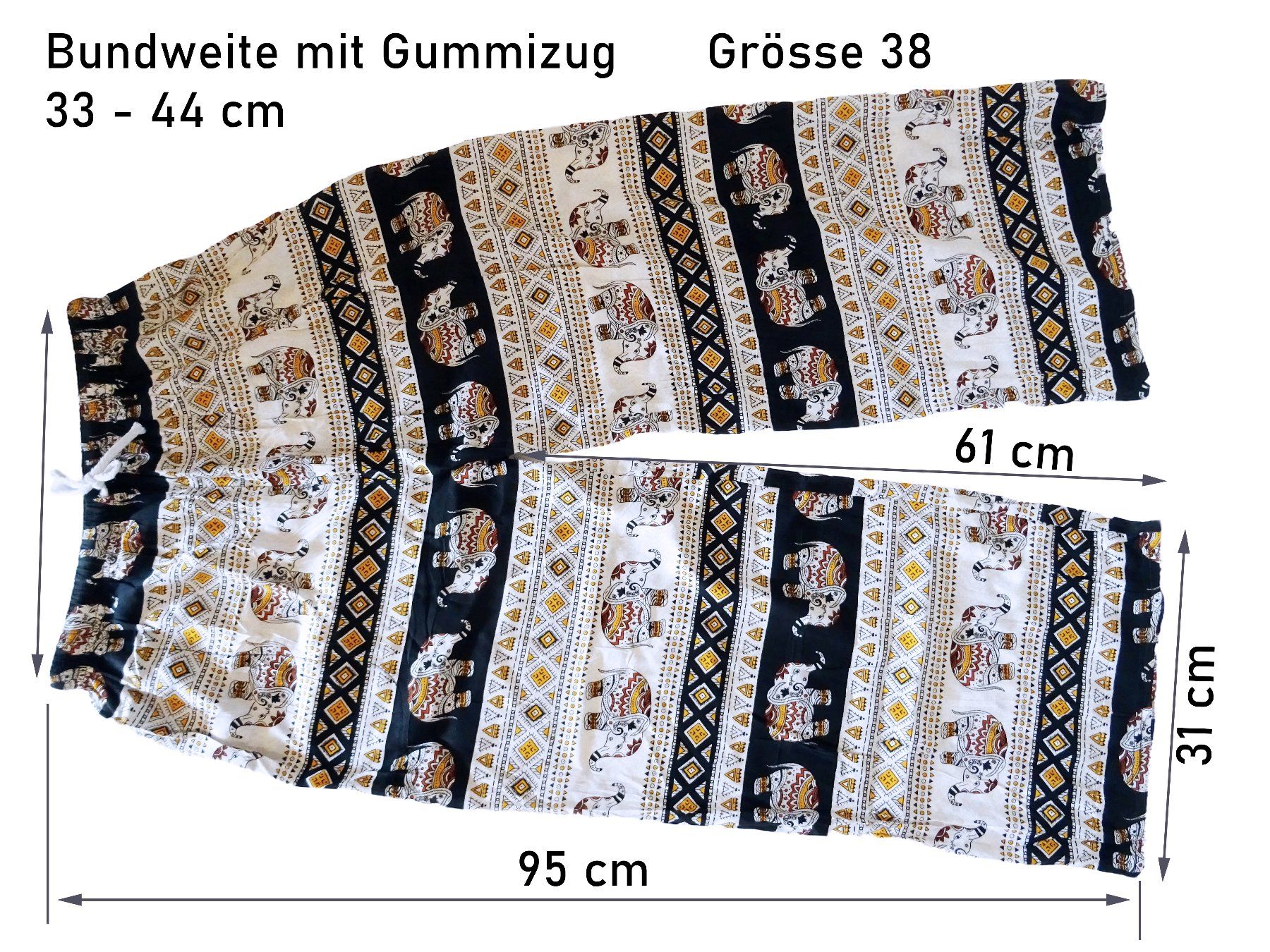 Pantaloni: Leichte Freizeithose im Boho-Stil - Viskose Grösse 38 – Nuovo (secondo la descrizione) da Zürich venduto da pet_gcy9 2