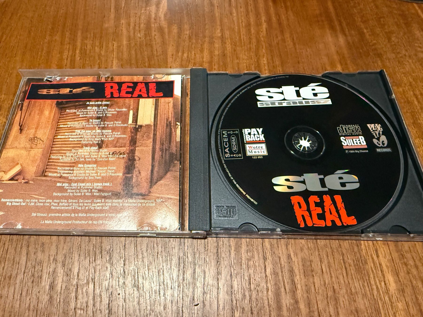 CD: Sté Strausz - Sté Real / FR 1994 Rare Rap CD – Usato da Delémont venduto da cpop 1