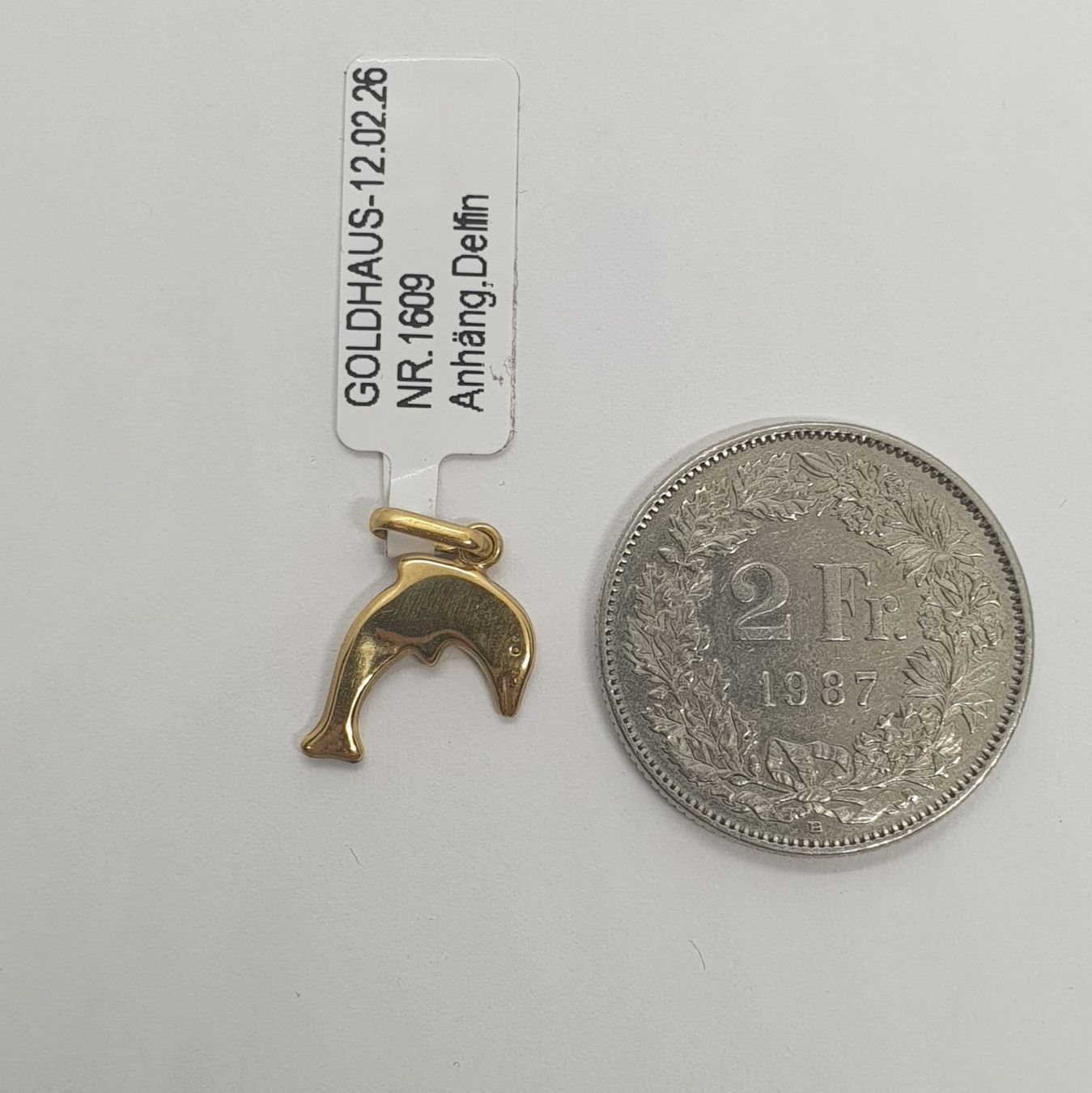 Ciondoli: Echt 18K Gold - Delfin Anhänger – Usato da Luzern venduto da Goldhaus-Luzern 1
