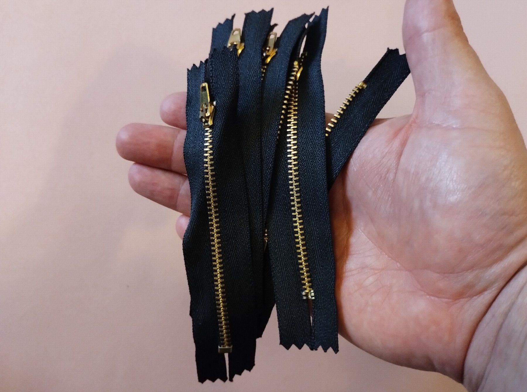 Stoffe: 20x Reissverschluss aus Kupfer für Jeansschlitz 13cm – Neu (gemäss Beschreibung) aus Bussigny von NATURALO 4
