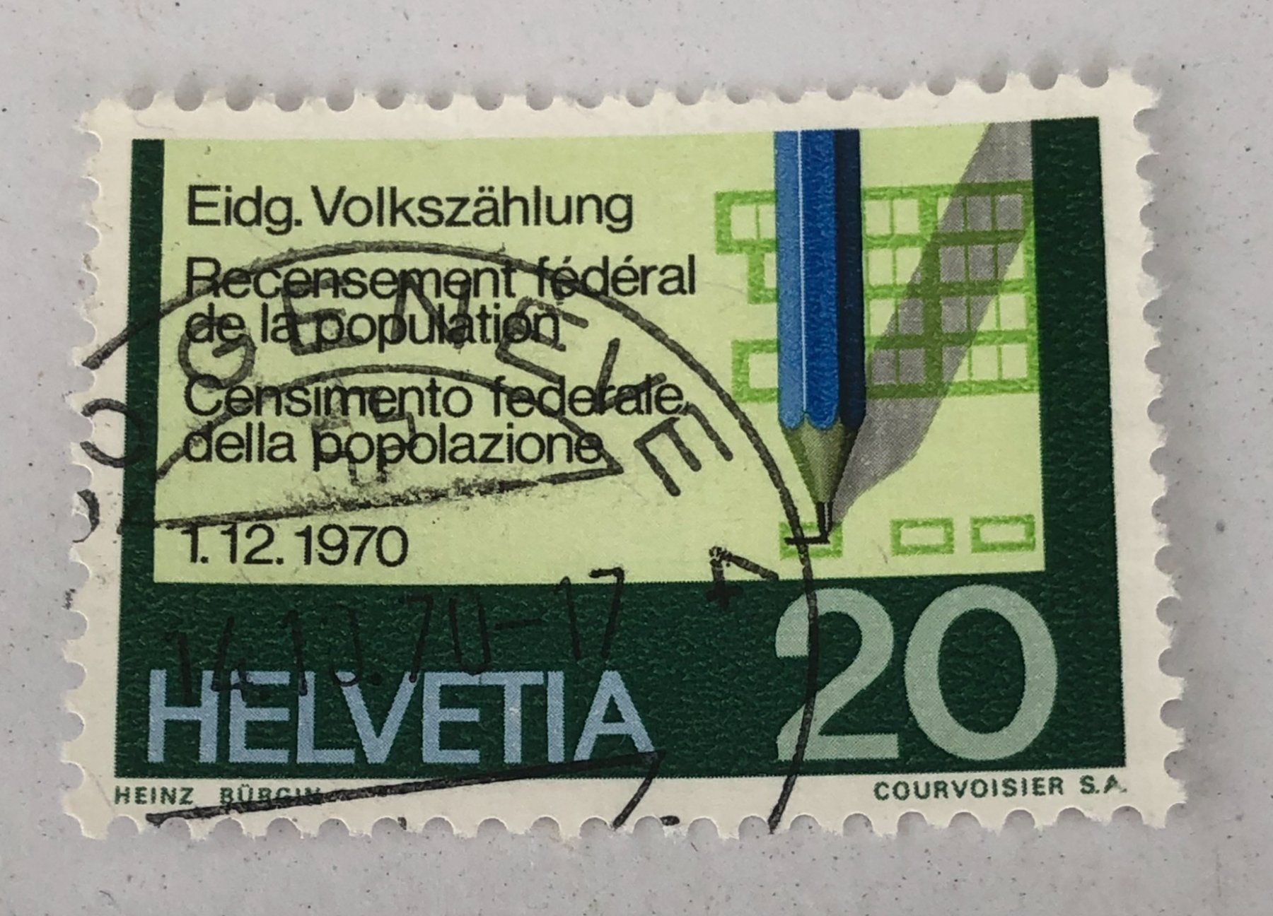 Tutti i francobolli: Nr. 488 GESTEMPELT GENEVE – Usato da Aarau venduto da Billa007