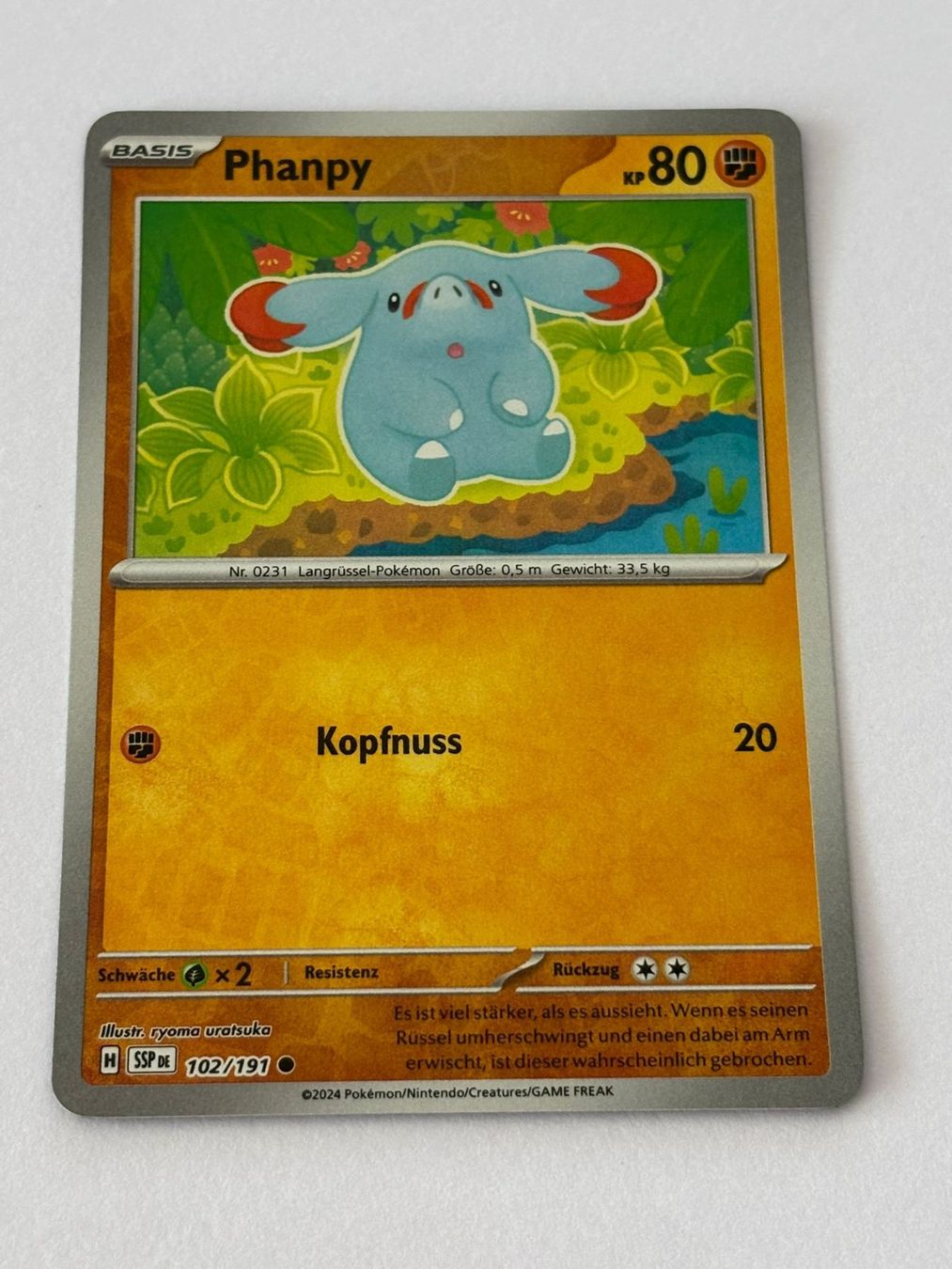 Pokémon Carte collezionabili: Pokemon-Karte Phanpy 102/191 – Usato da Herisau venduto da Seyashop1