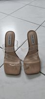 Steve Madden Sandalen, nude mit transparent, Grösse 39