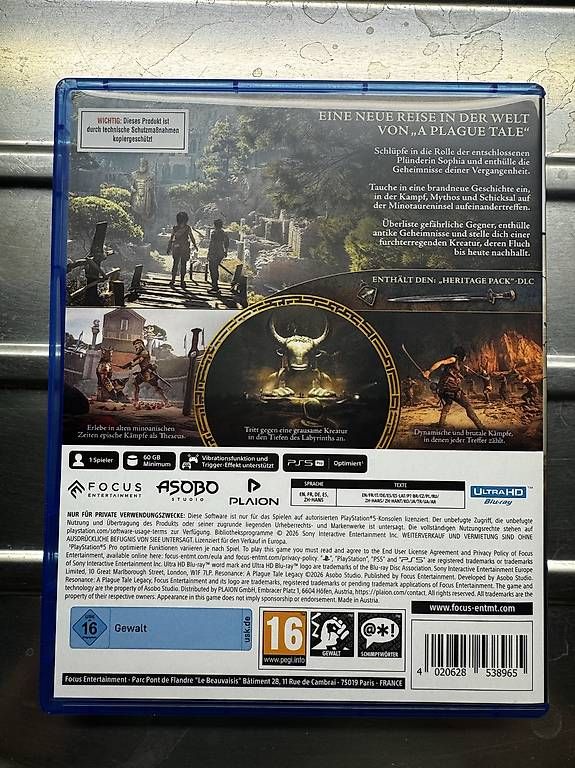 Giochi: Resonance: A Plague Tale Legacy PS5 – Usato da Zürich venduto da pandesal 1
