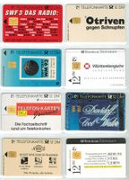 8 Telefonkarten Deutschland S- Serie 1992