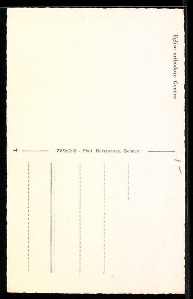 Cartoline postali: AK Genève, Église orthodoxe – Usato da Berlin venduto da bartko-reher 1