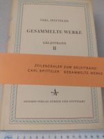 Carl Spitteler: Gesammelte Werke Geleitband II