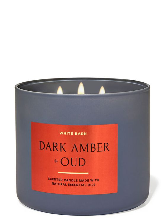 Bath & Body Works Kerze Dark Amber + Oud 3Docht Kaufen auf Ricardo