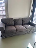 Canapé gris IKEA Ektorp