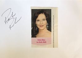 Robin Riker Autogramm signiert Karte m.Bild 10x15cm