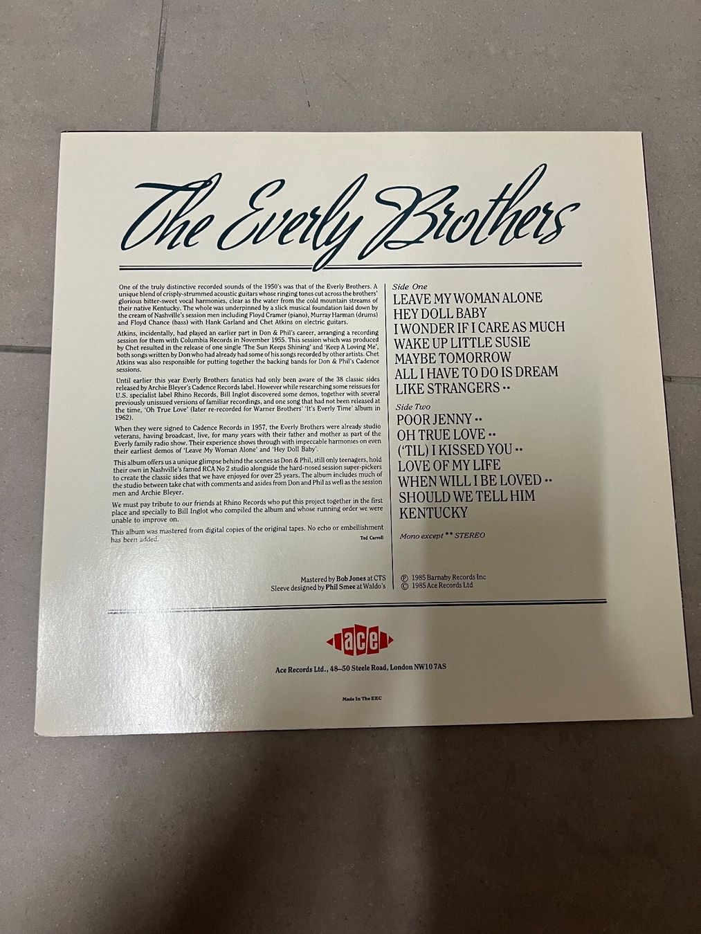 Dischi in vinile: Schallplatte / The Everly Brothers / in the studio – Usato da Freidorf TG venduto da sarotiko 1