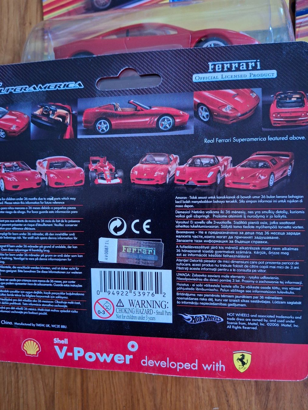 Ferrari Modellini d'auto: Offizielle Shell Ferrari Sammlerserie von 2006 – Nuovo e nell'imballaggio originale da Hasle b. Burgdorf venduto da Cefamo 7