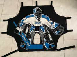 Torwand Unihockey „Black ICE“ schwarz/ blau/ weiss