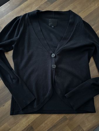 InWear edles Strickjäcklein / Bolero-Cardigan, Schwarz L