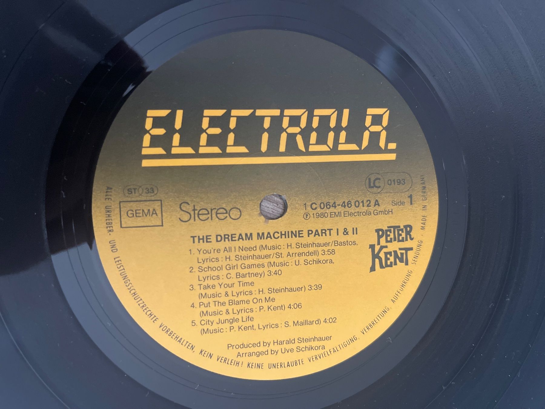 Dischi in vinile: A290/Peter Kent - The Dream Machine Part 1 & 2 – Usato da Frutigen venduto da Philippe_jsp 2