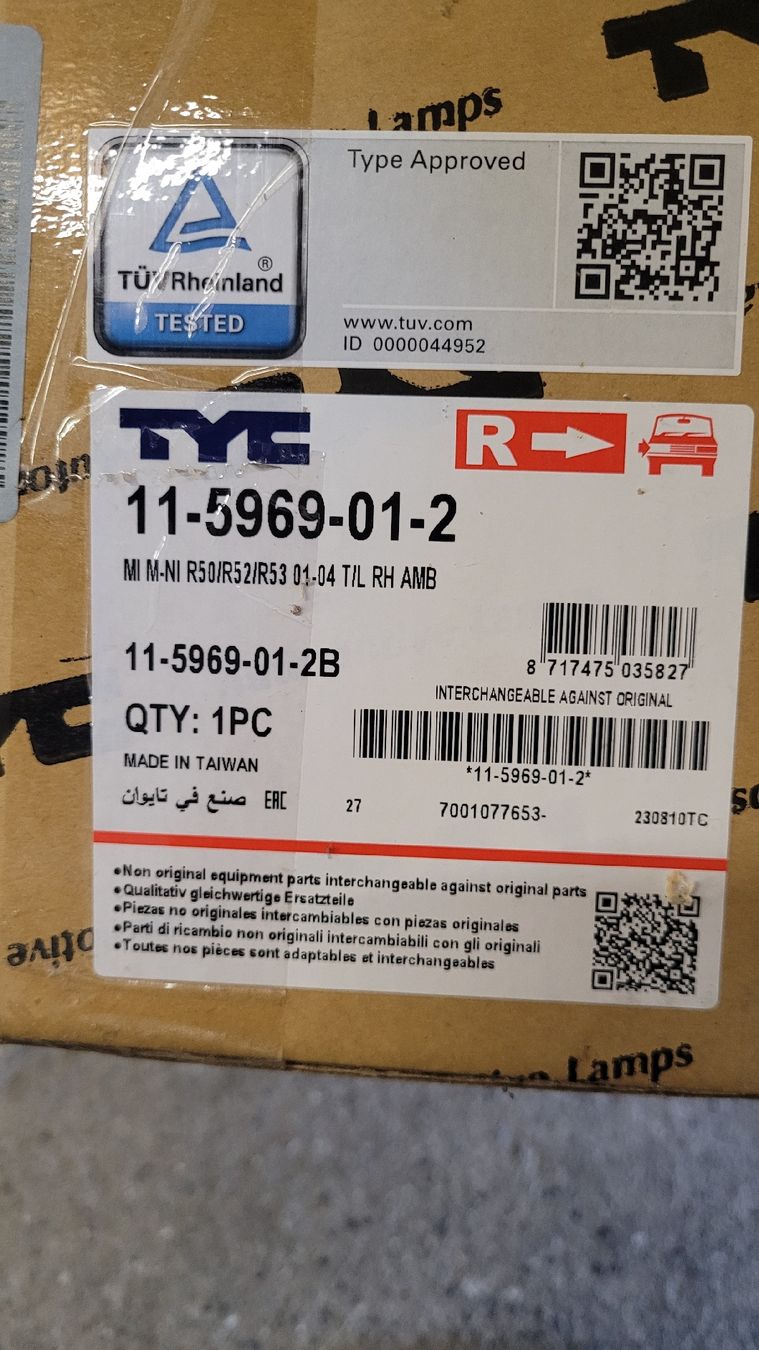 Mini Tutti pezzi di ricambio auto: 11-5969-01-2 Heckleuchte Mini – Nuovo (secondo la descrizione) da Seengen venduto da sil_5mwk 1