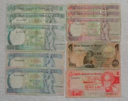 10 Banknoten aus Malta