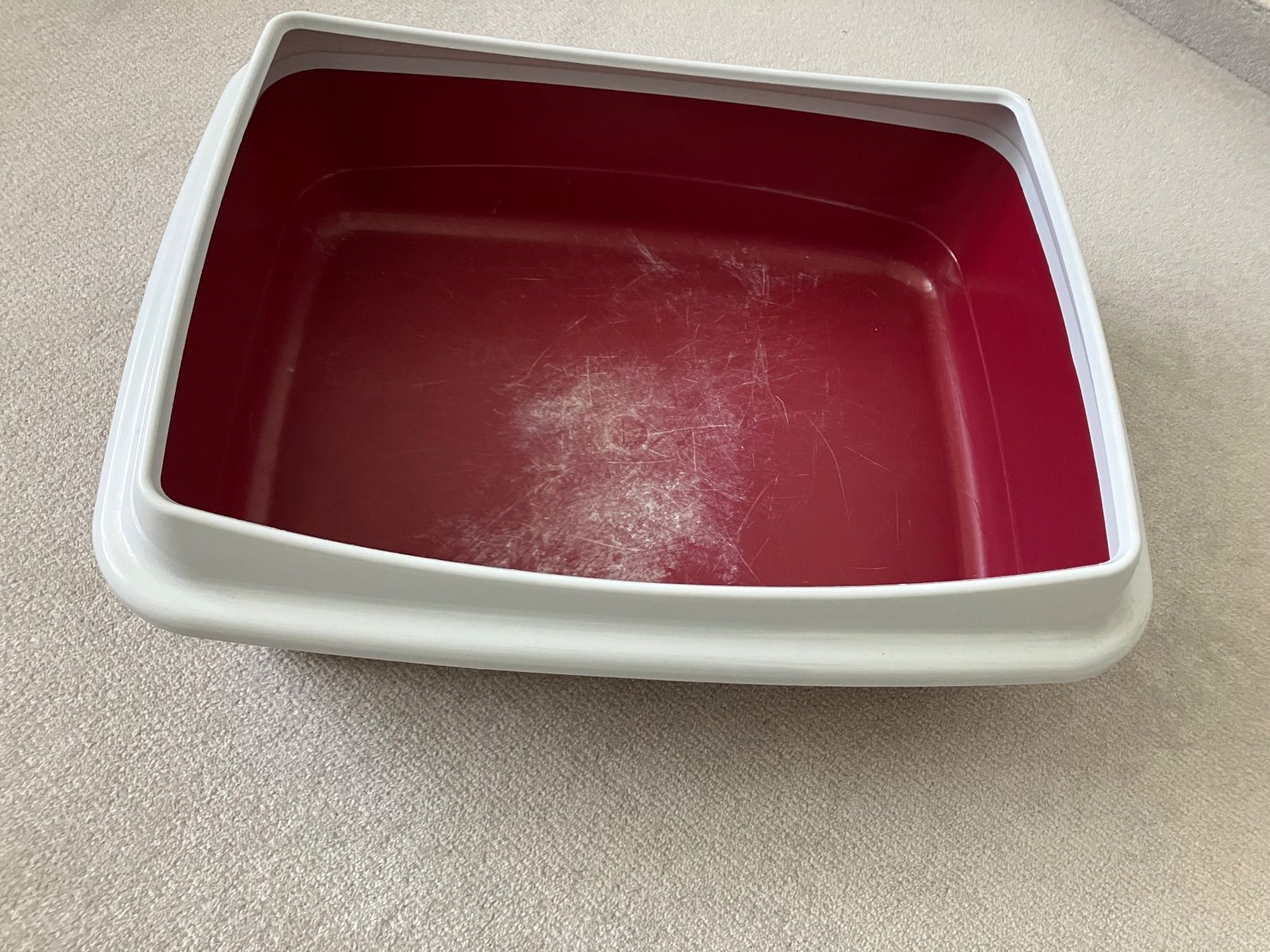 WC: Katzentoilette, rot/grau – Usato da Seuzach venduto da fra_ln2l