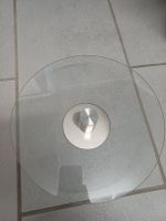 Glass Cake Turnbase with Metal Base 30 cm Diameter Used