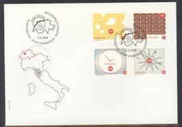 2008, FDC, Die Schweiz aus der Sicht ausländischer Künstler