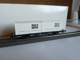 Märklin H0 Flachwagen Rolf Benz 4850 guter Zustand