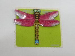 60's Metall Brosche Libelle Blech made in Japan 70's