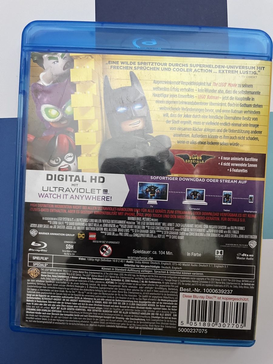 Tutti i DVDs: The Lego Batman Blu-ray  – Usato da Au ZH venduto da blurayundvideospiele 1