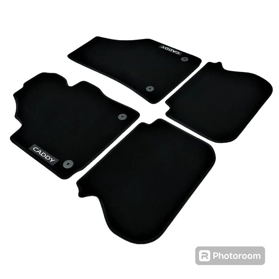 VW Tappeti & Tappetini: Velours Fussmatten VW Caddy 2004-01.2020 – Nuovo e nell'imballaggio originale da Regensdorf venduto da Carmats-Semco 1