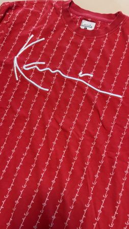 Karl Kani T-Shirt rot mit Muster Grösse Lneu
