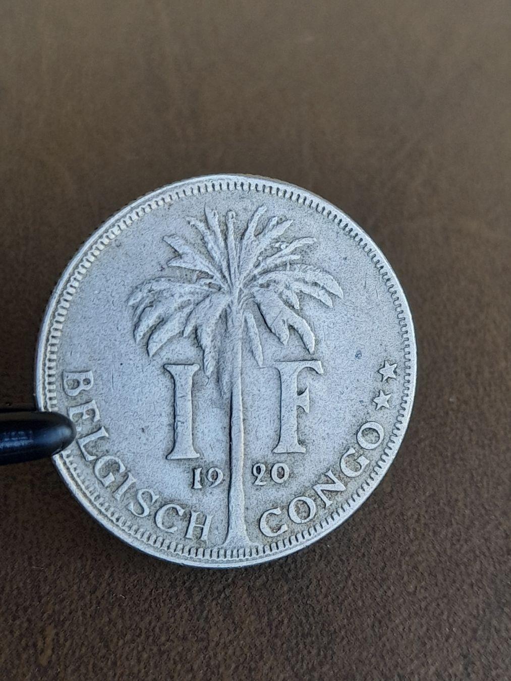 Alle Münzen: 1 FRANC 1922 CONGO BELGE / BELGISCH – Gebraucht aus Basel von Basel_20 1