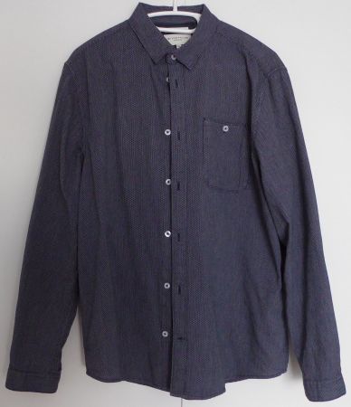 Langarmhemd Tom Tailor blau Grösse XL